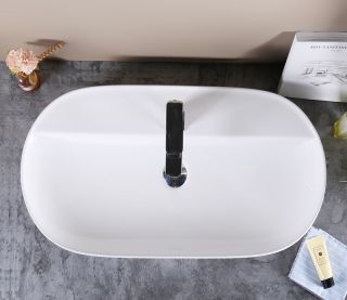 Раковина-чаша CeramaLux D1347 Белая 81.5 см